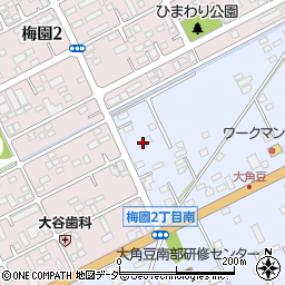 茨城県つくば市大角豆2011-400周辺の地図