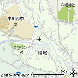 埼玉県比企郡小川町増尾157-3周辺の地図