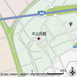 平公民館周辺の地図