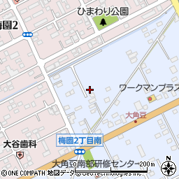 茨城県つくば市大角豆2011-429周辺の地図