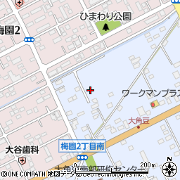 茨城県つくば市大角豆2011-428周辺の地図