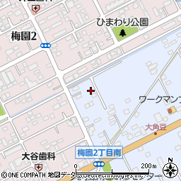 茨城県つくば市大角豆2011-141周辺の地図