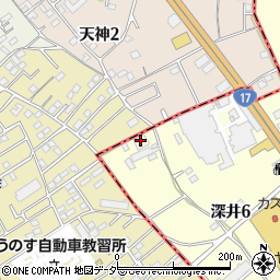 武蔵製菓周辺の地図