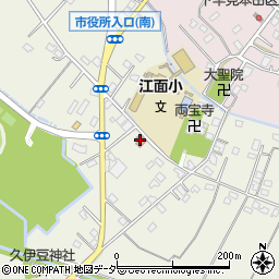江面農村センター周辺の地図