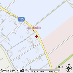 茨城県坂東市神田山新田104周辺の地図