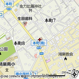 鴻巣市立本町コミュニティセンター周辺の地図
