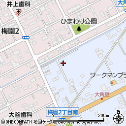 茨城県つくば市大角豆2011-425周辺の地図