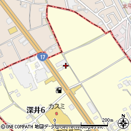 埼玉県北本市深井7丁目28周辺の地図
