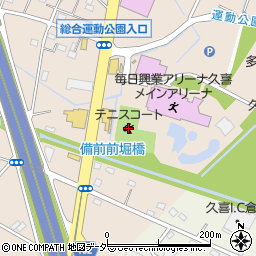 久喜市総合運動公園テニスコート周辺の地図