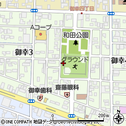 福井県福井市御幸周辺の地図