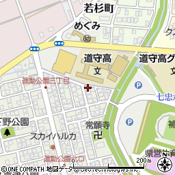 福井県福井市運動公園1丁目207周辺の地図