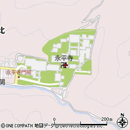 永平寺周辺の地図