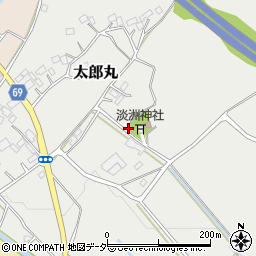 埼玉県比企郡嵐山町太郎丸周辺の地図