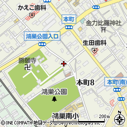 地球堂生花店周辺の地図