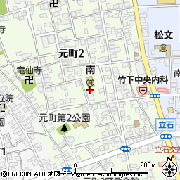 福井県勝山市元町周辺の地図