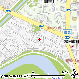 福井県福井市勝見2丁目周辺の地図