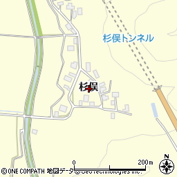 福井県勝山市鹿谷町杉俣周辺の地図