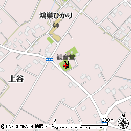 埼玉県鴻巣市上谷288周辺の地図