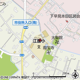 久喜市立江面小学校周辺の地図