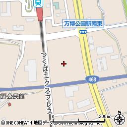 茨城県つくば市諏訪周辺の地図