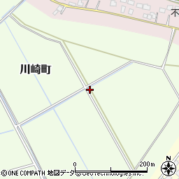 茨城県常総市川崎町周辺の地図