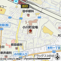 小川町役場周辺の地図