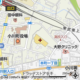 カインズ小川店周辺の地図
