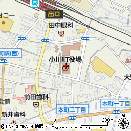 埼玉県小川町（比企郡）周辺の地図