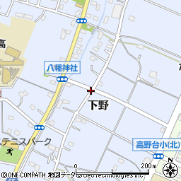 下野八幡橋周辺の地図