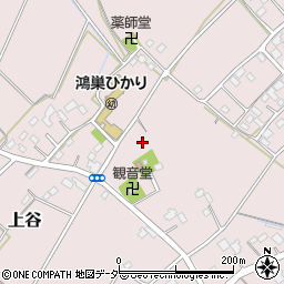 埼玉県鴻巣市上谷296-2周辺の地図