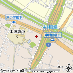 中村陸橋下周辺の地図