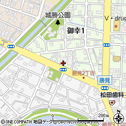 福井御幸郵便局周辺の地図