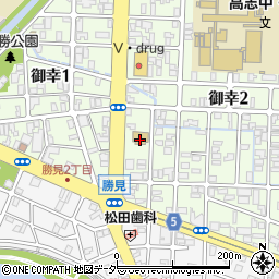 福井市　御幸保育園周辺の地図