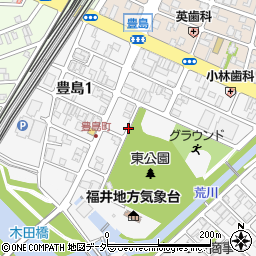 福井県福井市豊島周辺の地図