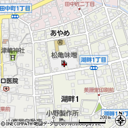 松亀味噌本社工場周辺の地図