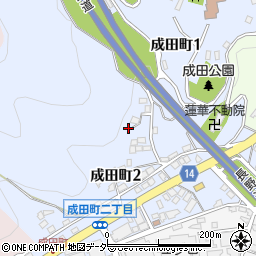 長野県岡谷市成田町周辺の地図
