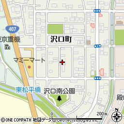 埼玉県東松山市沢口町周辺の地図