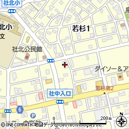 丸源ラーメン福井若杉店周辺の地図