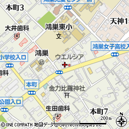 読売センター鴻巣東部周辺の地図