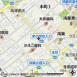 埼玉県鴻巣市本町周辺の地図
