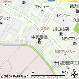 中興電機株式会社　久喜工場周辺の地図
