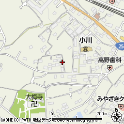 埼玉県比企郡小川町大塚周辺の地図
