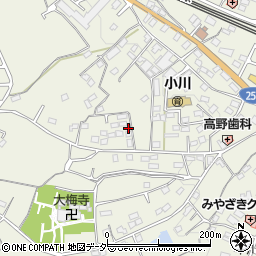 埼玉県小川町（比企郡）大塚周辺の地図