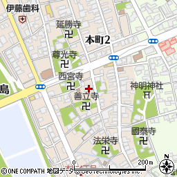 浅見屋・造花店周辺の地図