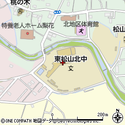 東松山市立北中学校周辺の地図