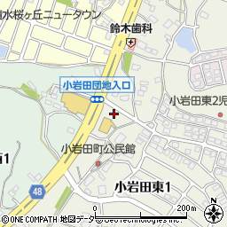 セブンイレブン土浦小岩田団地入口店周辺の地図