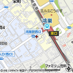 串焼だるま山 鴻巣店周辺の地図