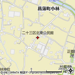 二十三区北東公民館周辺の地図