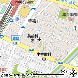 福井県福井市手寄1丁目周辺の地図