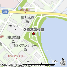 久喜菖蒲公園周辺の地図
